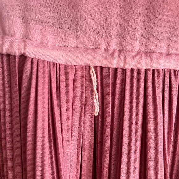 Vintage Darcy 70s Micro Pleat Pink Secretary Dress - Picture 3 of 5